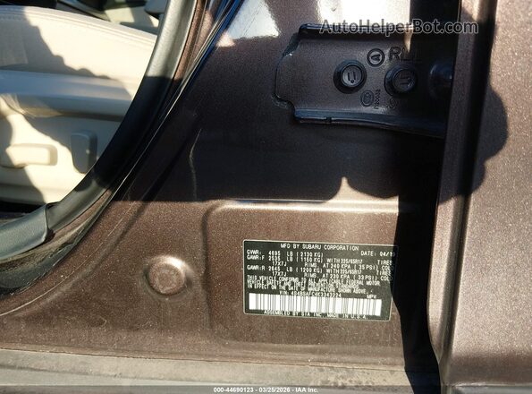 4S4BSAFC4K3343224 2019 SUBARU OUTBACK Коричневый Вид подкапотного пространства