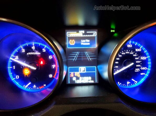 4S4BSAFC7J3337951 2018 SUBARU OUTBACK Синий Вид щитка приборов