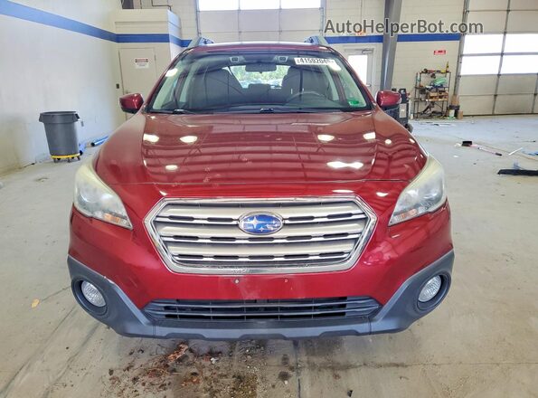 4S4BSAFC8G3308483 2016 SUBARU OUTBACK Красный Вид спереди