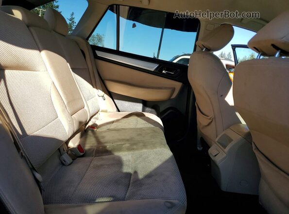 4S4BSAFC9K3360987 2019 SUBARU OUTBACK Коричневый Вид задних сидений