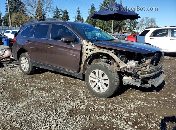 4S4BSAFC9K3360987 2019 SUBARU OUTBACK Коричневый Передняя правая четверть