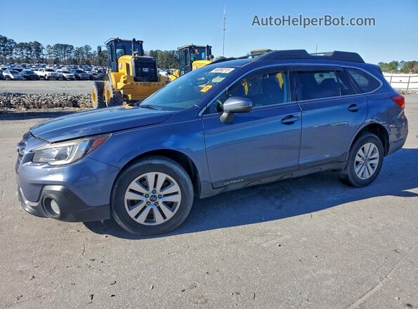 4S4BSAFCXJ3309058 2018 SUBARU OUTBACK Синий Передняя левая четверть