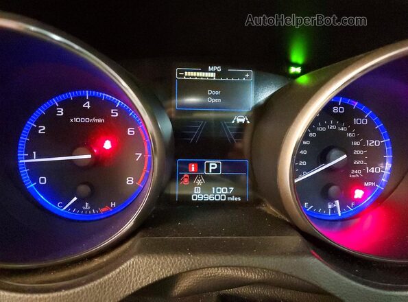4S4BSAFCXJ3395875 2018 SUBARU OUTBACK Серебряный Вид щитка приборов