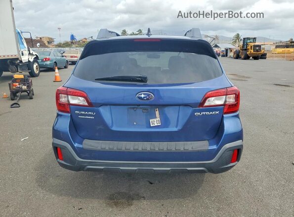 4S4BSAFCXK3254371 2019 SUBARU OUTBACK Синий Вид сзади