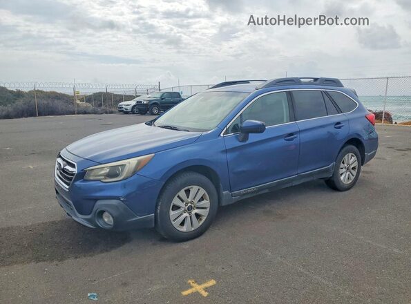 4S4BSAFCXK3254371 2019 SUBARU OUTBACK Синий Передняя левая четверть