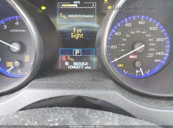 4S4BSAHC0K3298487 2019 SUBARU OUTBACK Серый Вид задних сидений