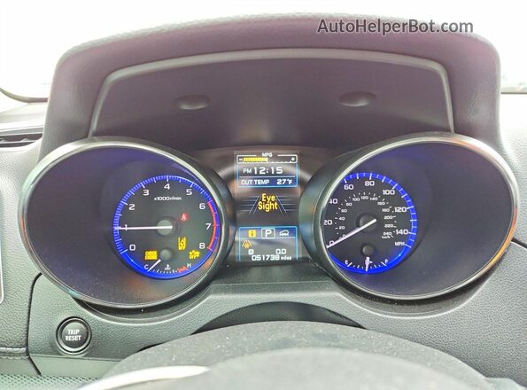 4S4BSAHC0K3343248 2019 SUBARU OUTBACK Бордовый Вид щитка приборов