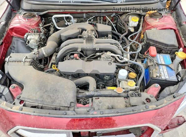 4S4BSAHC0K3343248 2019 SUBARU OUTBACK Бордовый Вид подкапотного пространства