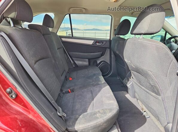 4S4BSAHC0K3343248 2019 SUBARU OUTBACK Бордовый Вид задней части салона