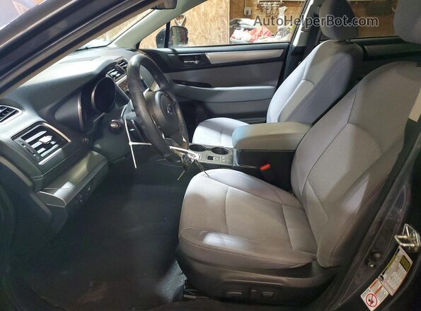 4S4BSAHC2K3266690 2019 SUBARU OUTBACK Gray Widok wnętrza z przodu
