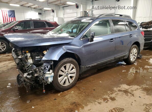 4S4BSAHC3H3320779 2017 SUBARU OUTBACK Синий Передняя левая четверть