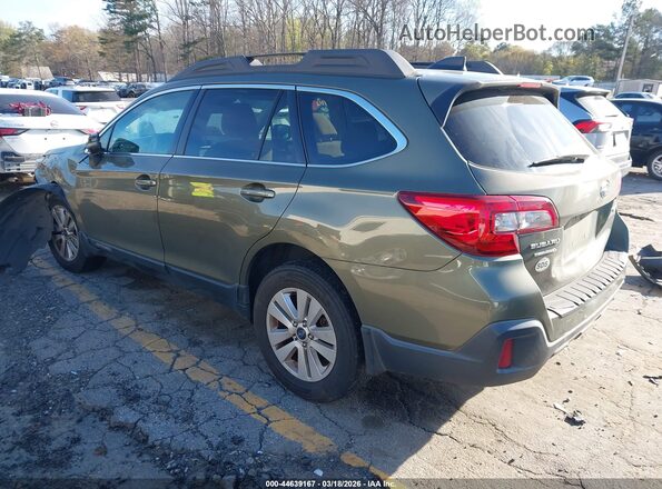 4S4BSAHC6J3248708 2018 SUBARU OUTBACK Зеленый Задняя левая четверть