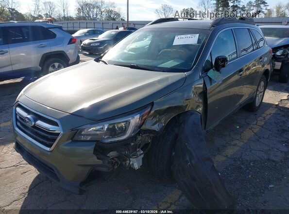 4S4BSAHC6J3248708 2018 SUBARU OUTBACK Зеленый Вид спереди