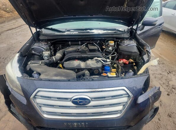 4S4BSAHC8G3215802 2016 SUBARU OUTBACK Синий Вид задней части салона