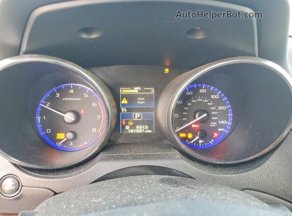 4S4BSAJC7G3218183 2016 SUBARU OUTBACK Black ხელსაწყოთა პანელის ხედი