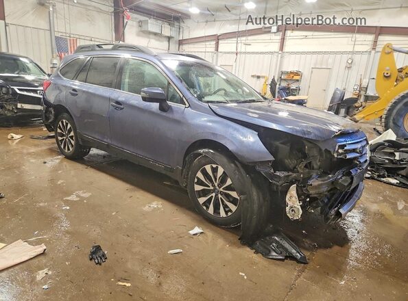 4S4BSAKC1H3378219 2017 SUBARU OUTBACK Синий Передняя правая четверть