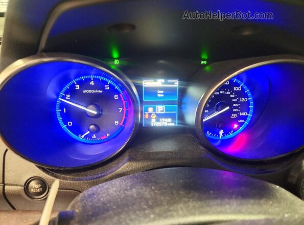 4S4BSAKC1H3378219 2017 SUBARU OUTBACK Синий Вид щитка приборов