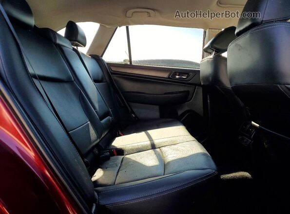 4S4BSAKC5H3270976 2017 SUBARU OUTBACK Burgundy Widok tylnych siedzeń