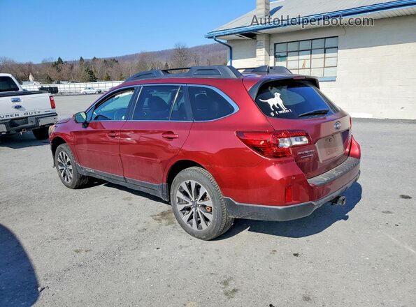 4S4BSAKC5H3270976 2017 SUBARU OUTBACK Burgundy Tył lewy