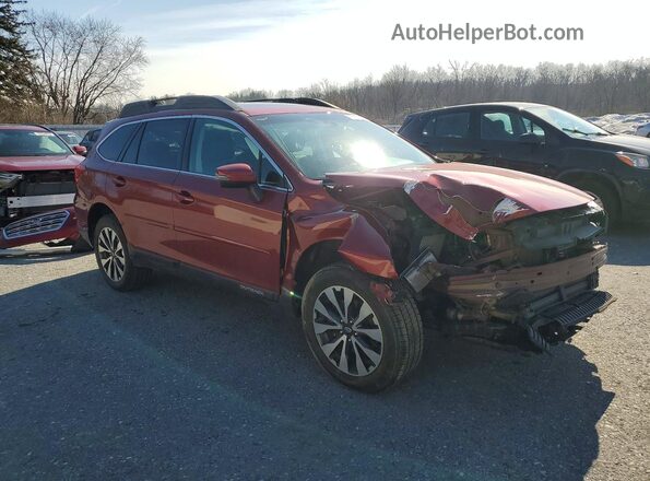 4S4BSAKC5H3270976 2017 SUBARU OUTBACK Burgundy Przód prawy