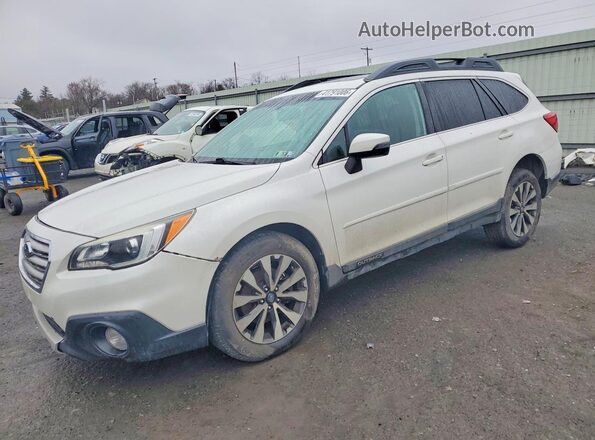 4S4BSAKC5H3408015 2017 SUBARU OUTBACK Белый Передняя левая четверть