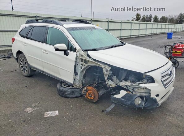 4S4BSAKC5H3408015 2017 SUBARU OUTBACK Белый Передняя правая четверть