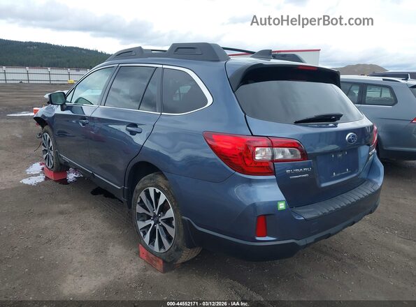 4S4BSAKC7H3379360 2017 SUBARU OUTBACK Blue Задня ліва чверть