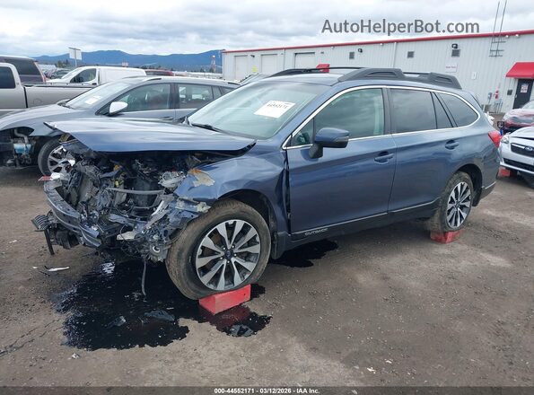 4S4BSAKC7H3379360 2017 SUBARU OUTBACK Blue Передня ліва чверть