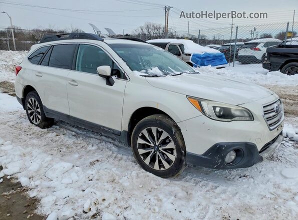 4S4BSALC3G3324076 2016 SUBARU OUTBACK Белый Передняя правая четверть