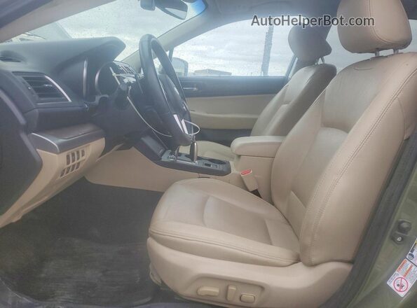 4S4BSANC2H3418724 2017 SUBARU OUTBACK Зеленый Вид салона спереди