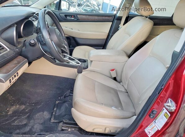 4S4BSANC3J3343022 2018 SUBARU OUTBACK Темно-бордовый Вид салона спереди