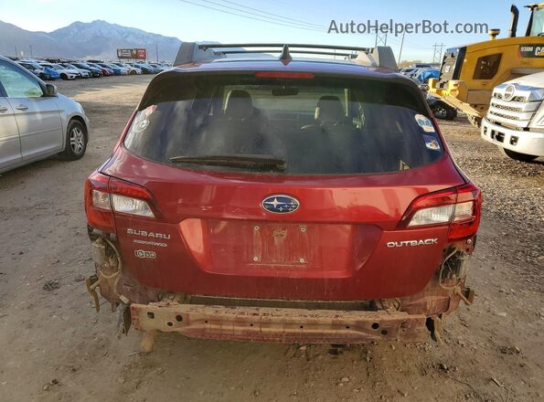 4S4BSANC3J3343022 2018 SUBARU OUTBACK Темно-бордовый Вид сзади