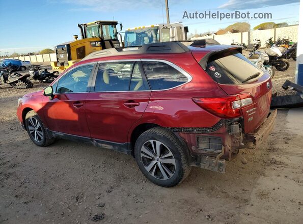 4S4BSANC3J3343022 2018 SUBARU OUTBACK Темно-бордовый Задняя левая четверть