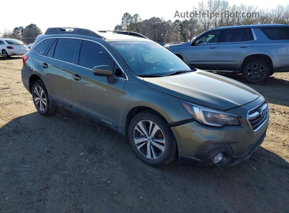 4S4BSANC3K3313827 2019 SUBARU OUTBACK Зеленый Передняя правая четверть