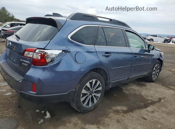 4S4BSANC4H3349809 2017 SUBARU OUTBACK Синий Задняя правая четверть