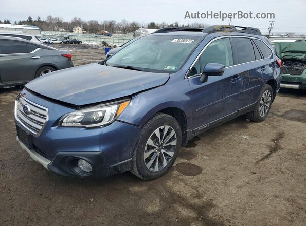 4S4BSANC4H3349809 2017 SUBARU OUTBACK Синий Передняя левая четверть