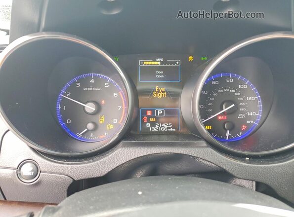 4S4BSANC4H3349809 2017 SUBARU OUTBACK Синий Вид щитка приборов