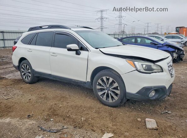4S4BSANC5H3241506 2017 SUBARU OUTBACK White Delantero derecho