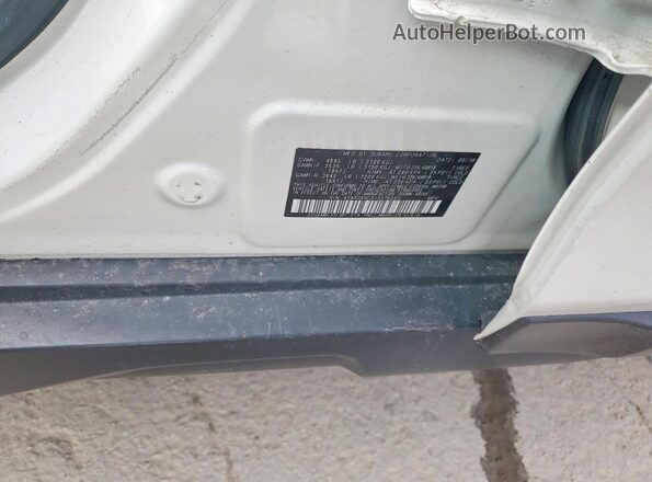 4S4BSANC9J3376543 2018 SUBARU OUTBACK White VIN კოდის სტიკერის ხედი