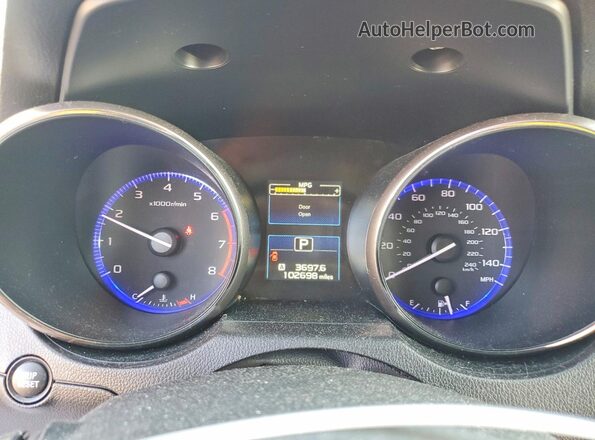 4S4BSBCC4G3213932 2016 SUBARU OUTBACK Красный Вид щитка приборов