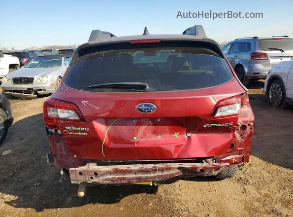 4S4BSBCC4G3213932 2016 SUBARU OUTBACK Красный Вид сзади