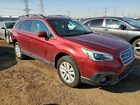 2016 Subaru Outback 2.5i Premium Красный vin: 4S4BSBCC4G3213932