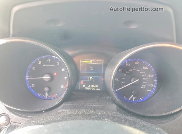 4S4BSBDC5G3235677 2016 SUBARU OUTBACK Черный Вид щитка приборов