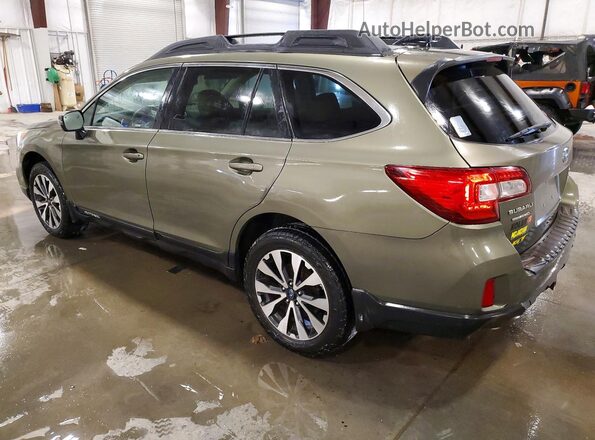 4S4BSENC0G3258350 2016 SUBARU OUTBACK Зеленый Задняя левая четверть