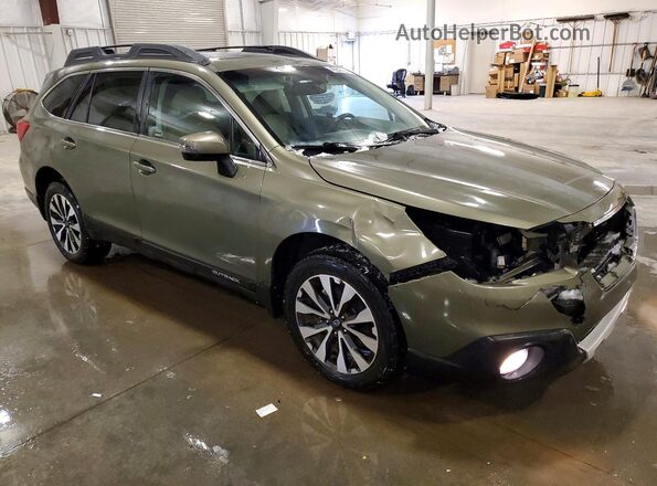 4S4BSENC0G3258350 2016 SUBARU OUTBACK Зеленый Передняя правая четверть