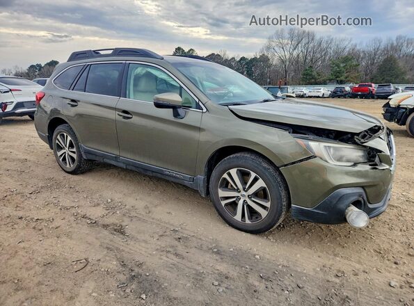 4S4BSENC8J3380008 2018 SUBARU OUTBACK Зеленый Передняя правая четверть