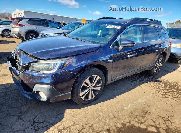 4S4BSENCXJ3393701 2018 SUBARU OUTBACK Синий Передняя левая четверть