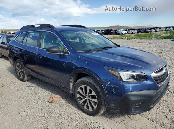 4S4BTAAC1L3269735 2020 SUBARU OUTBACK Синий Передняя правая четверть