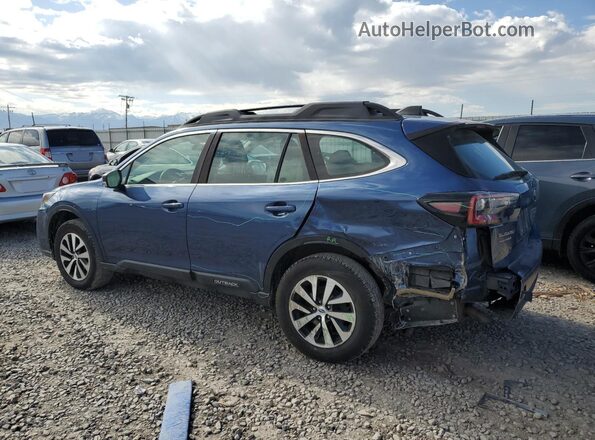 4S4BTAAC1L3269735 2020 SUBARU OUTBACK Синий Задняя левая четверть