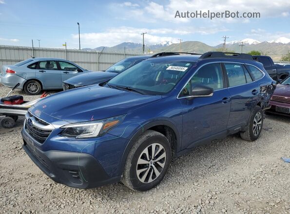 4S4BTAAC1L3269735 2020 SUBARU OUTBACK Синий Передняя левая четверть
